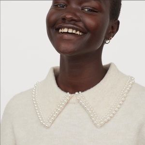 Pearl Collar Sweater